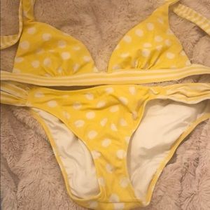 Victoria’s Secret yellow polka dot bikini